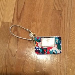 Colorful Coach wristlet